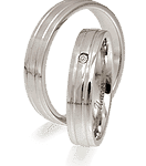 Unica Fedi Nuziali Platino Diamante Pt09 Prezzo