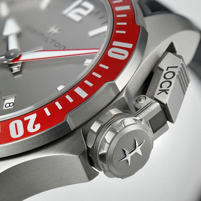 Hamilton Frogman Titanium Auto H77805380 Khaki Navy - immagine 3