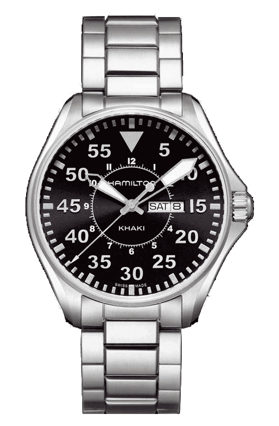 Hamilton Pilot Quartz 42mm H64611135 Orologio Aviation