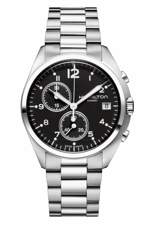 Hamilton Pilot Pioneer Chrono Quartz H76512133 Khaki Aviation