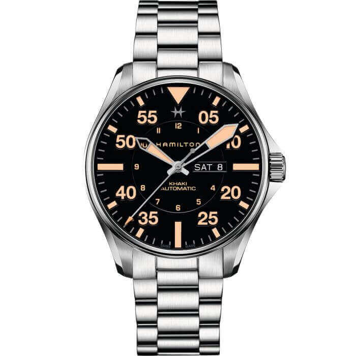 Hamilton Pilot Day Date Auto H64725131 Khaki Aviation