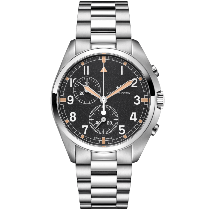 Hamilton Pilot Pioneer Chrono Quartz H76522131 Khaki Aviation