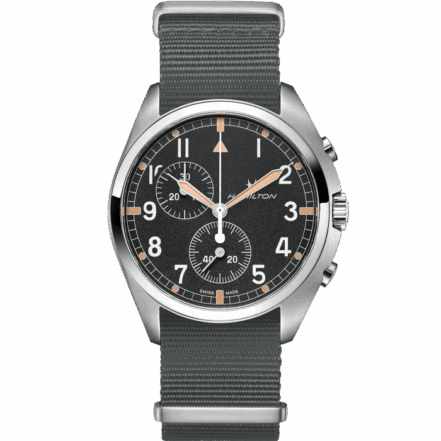 Hamilton Pilot Pioneer Chrono Quartz H76522931 Orologio Khaki Aviation