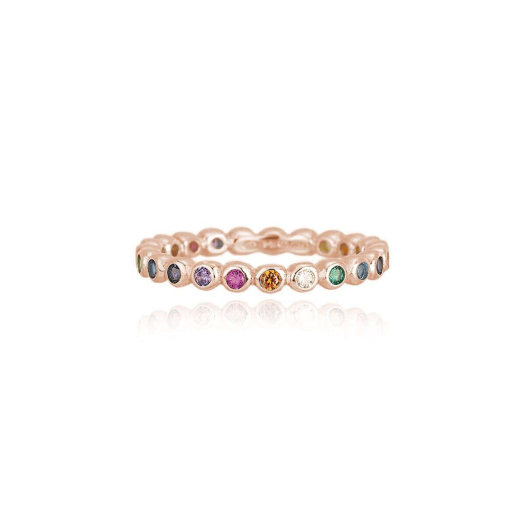 Mabina Anello Eternity Argento Rosato 523132