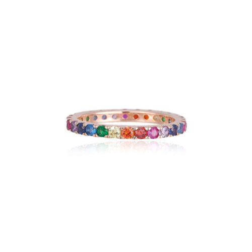 Mabina Anello Eternity Argento Rosato 523133
