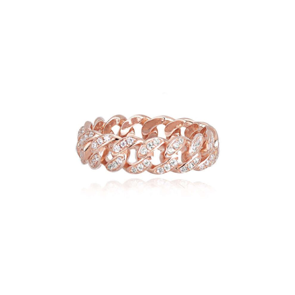 Mabina Anello Maglie Con Zirconi Rosato 523135
