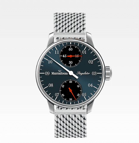 Meistersinger Blu Ed Sim107 Orologio Polso Singulator