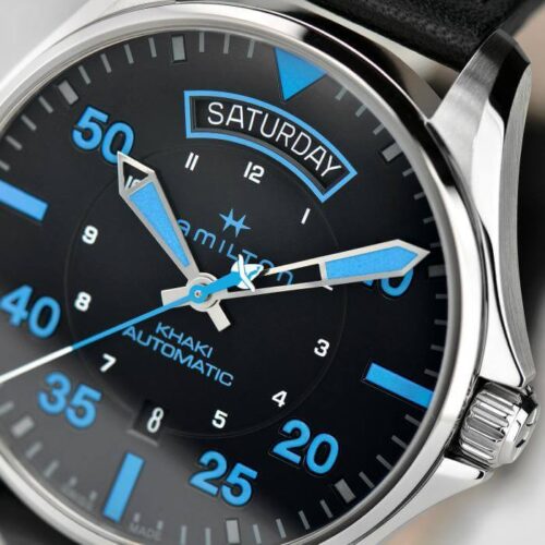 Hamilton Pilot Day Date Air Zermatt Auto H64625731 Khaki Aviation - immagine 2
