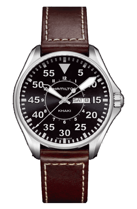 Hamilton Pilot Pioneer Chrono Quartz H64611535 Orologio Khaki Aviation