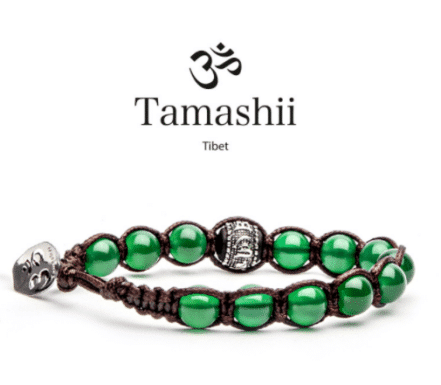 Tamashii Bracciale Ruota Della Preghiera Agata Verde Bhs1100 12 Bracciali bhs1100-12