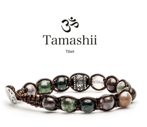 Tamashii Bracciale Ruota Della Preghiera Agata Muschiata Bhs1100 17 Bracciali bhs1100-17