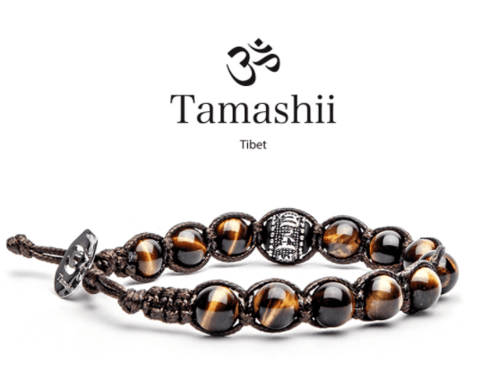 Tamashii Bracciale Ruota Della Preghiera Occhio Tigre Bhs1100 214 Bracciali bhs1100-214