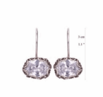 Yvone Christa Oval Zirconia Hang E3937 Orecchini