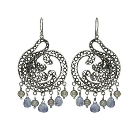 Yvone Christa Paisley Pear Droplet E3507 Orecchini