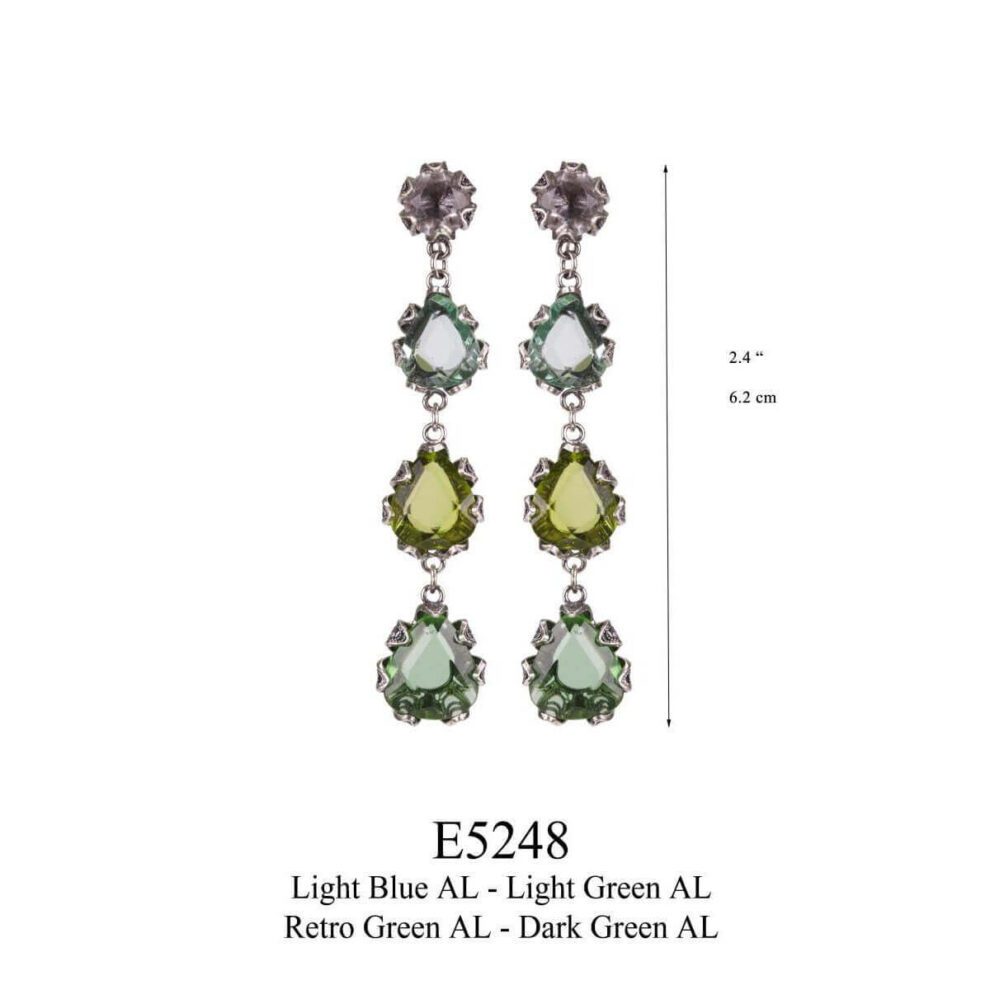 Yvone Christa Long Aquadecor Lemuria Earrings E5248 Orecchini