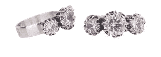 Yvone Christa Circular Zirconia Tilogy Ring R564cz Anelli