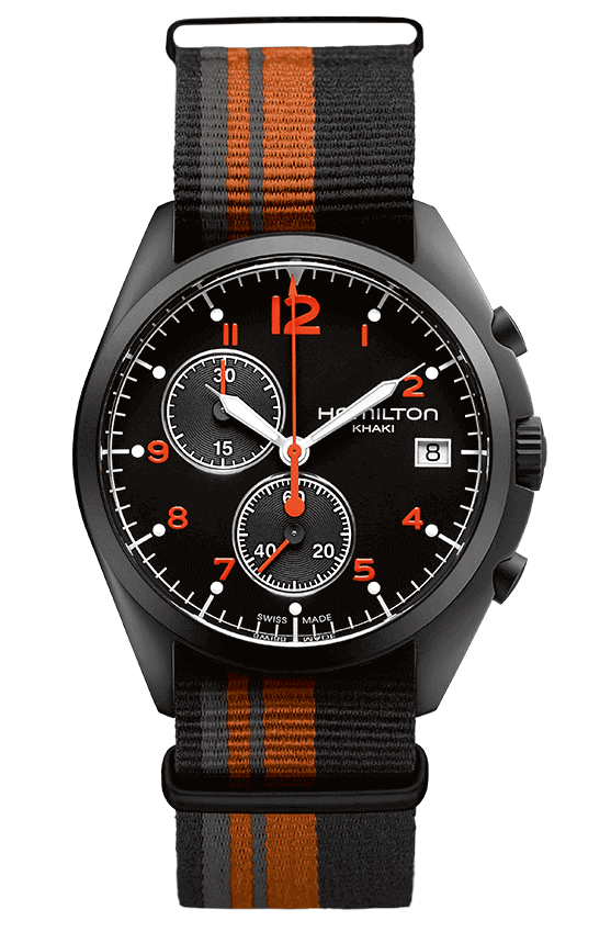 Hamilton Pilot Pioneer Chrono Quartz H76582933 Khaki Aviation