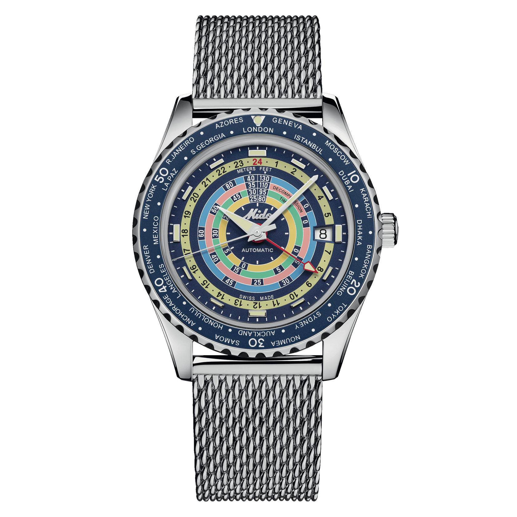 Mido Ocean Star Decompression Worldtimer - immagine 2