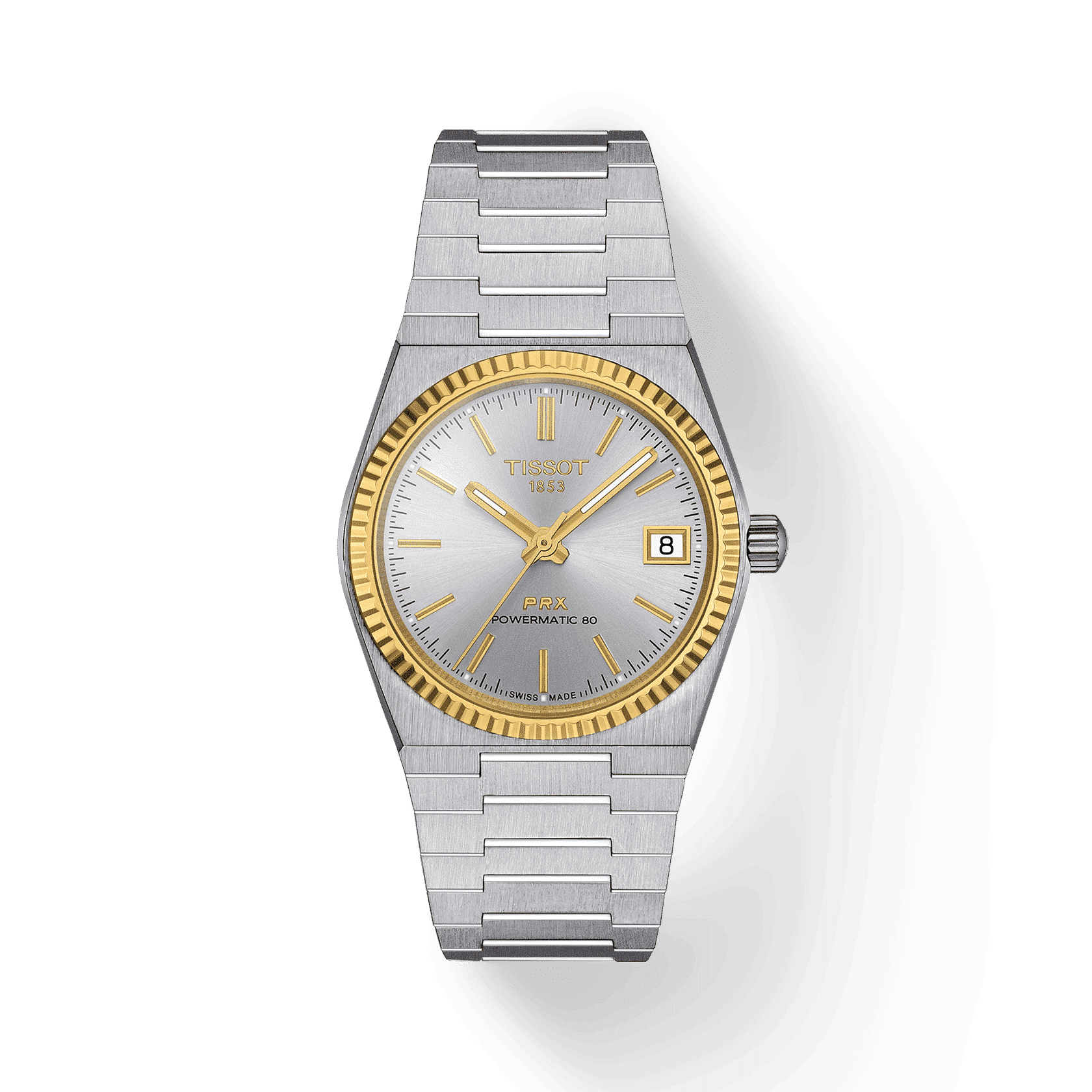 Tissot PRX Powermatic 80 35mm Steel and 18K Gold Bezel T9312074103101