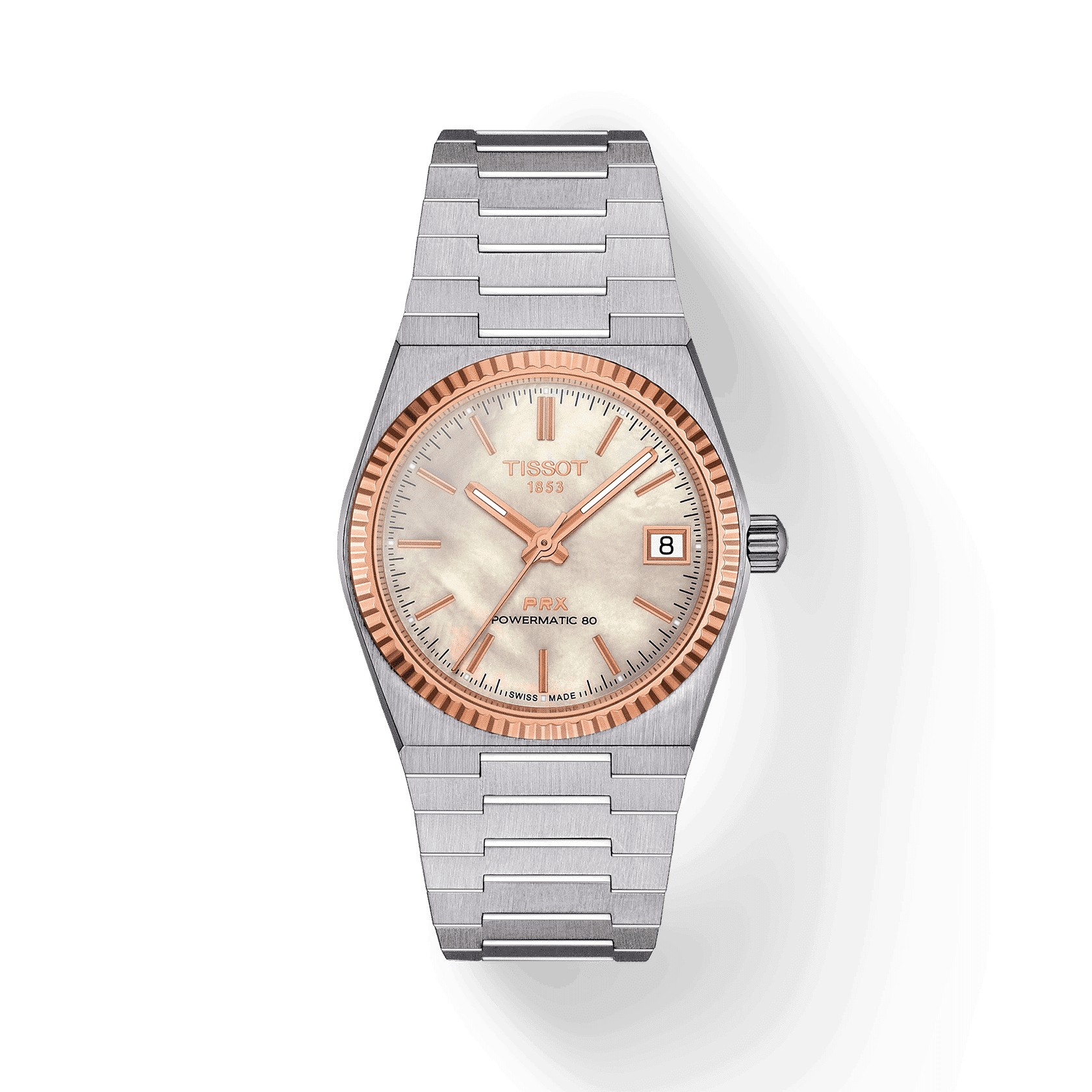 Tissot PRX Powermatic 80 35mm Steel and 18K Gold Bezel T9312074111100
