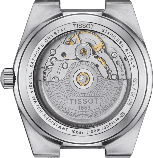 Tissot PRX 35mm Powermatic 80 Steel & 18K Gold Bezel T9312074133600-1 - immagine 4