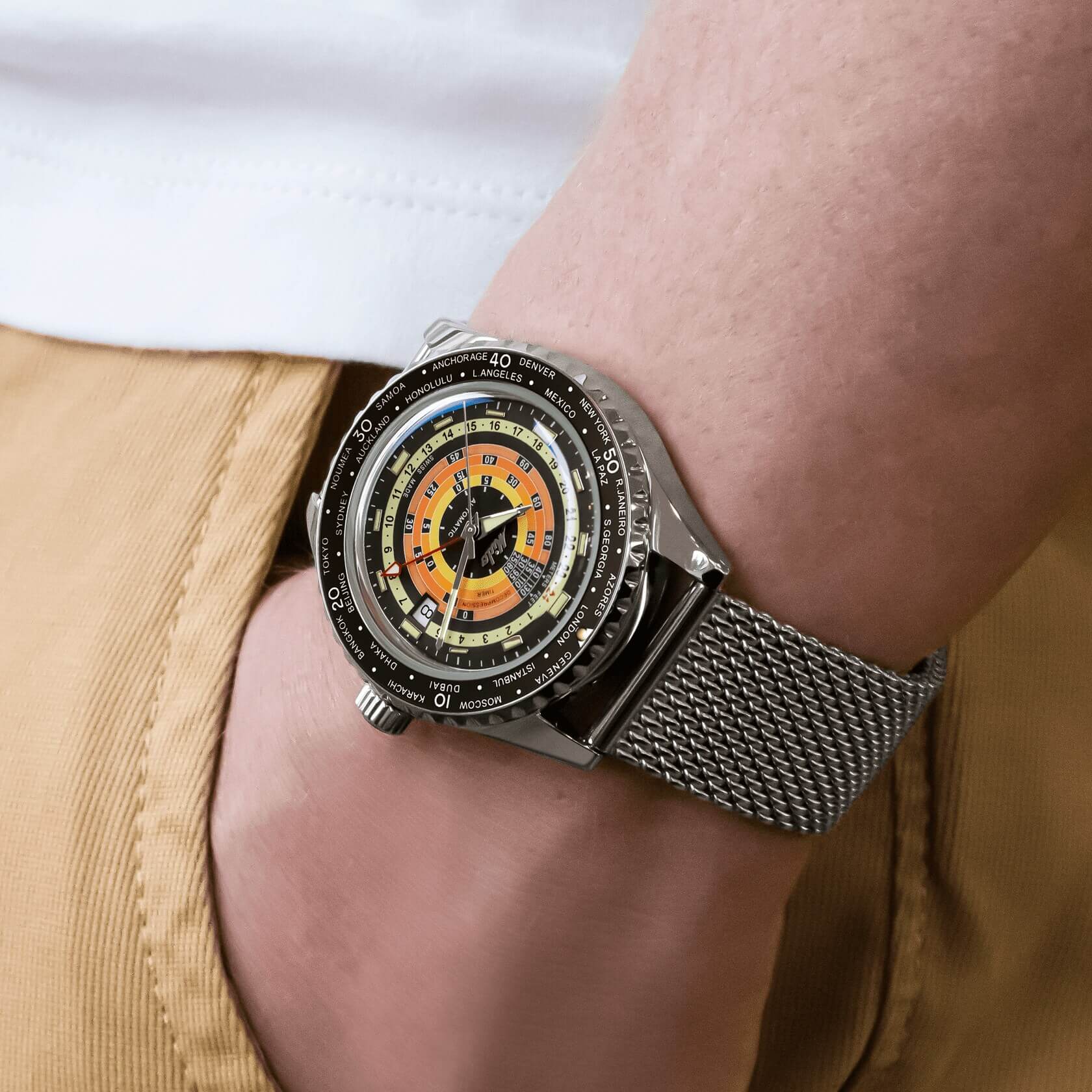 Mido Ocean Star Decompression Worldtimer - immagine 8