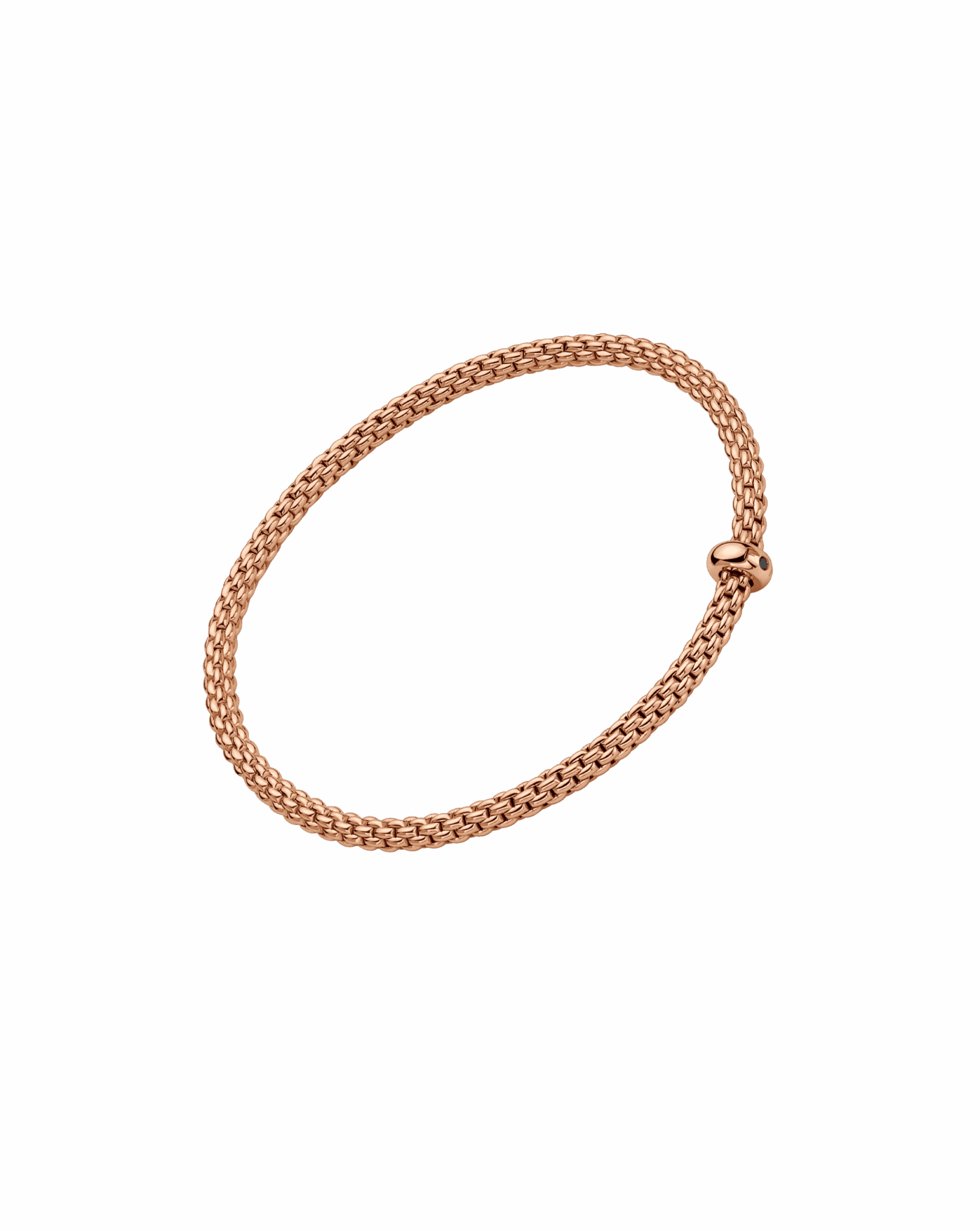Fope Bracciale Flex'it con brillante nero - 01M08BX_BN - FOPE