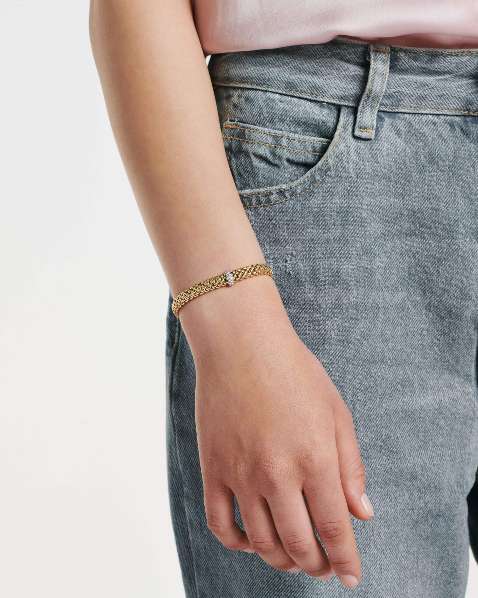 Fope Bracciale Flex'it con diamanti - 56002BX_BB - FOPE