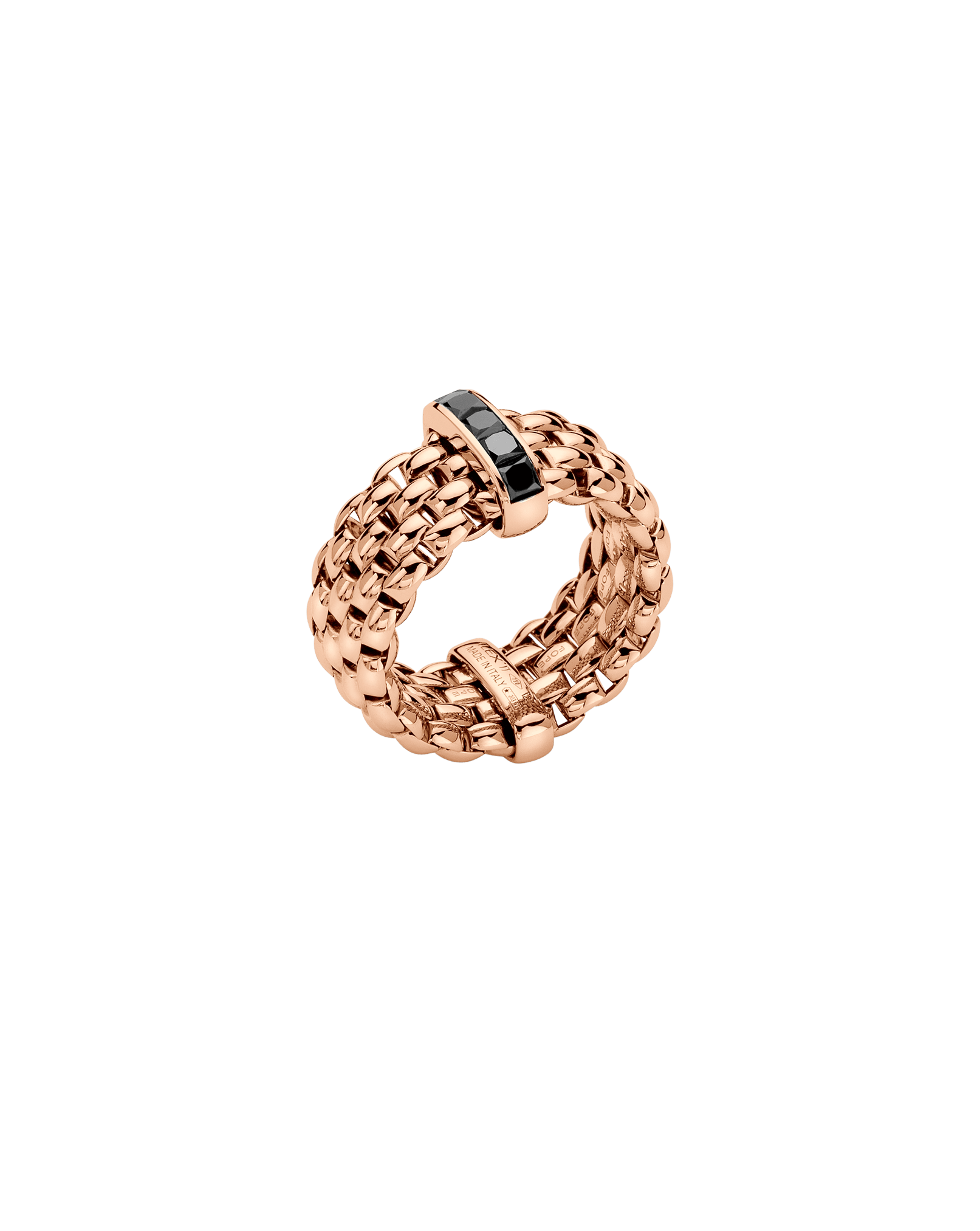 Fope Anello Flex'it con diamanti neri - 52504AX_BN - FOPE