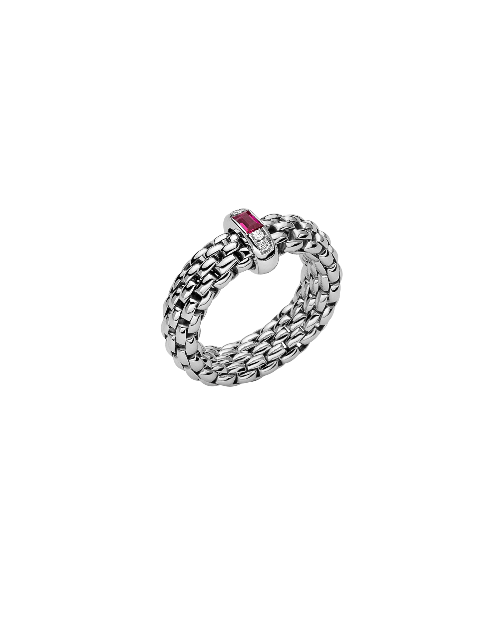Fope Anello Flex'it con rubino - 58302AX_B4 - FOPE