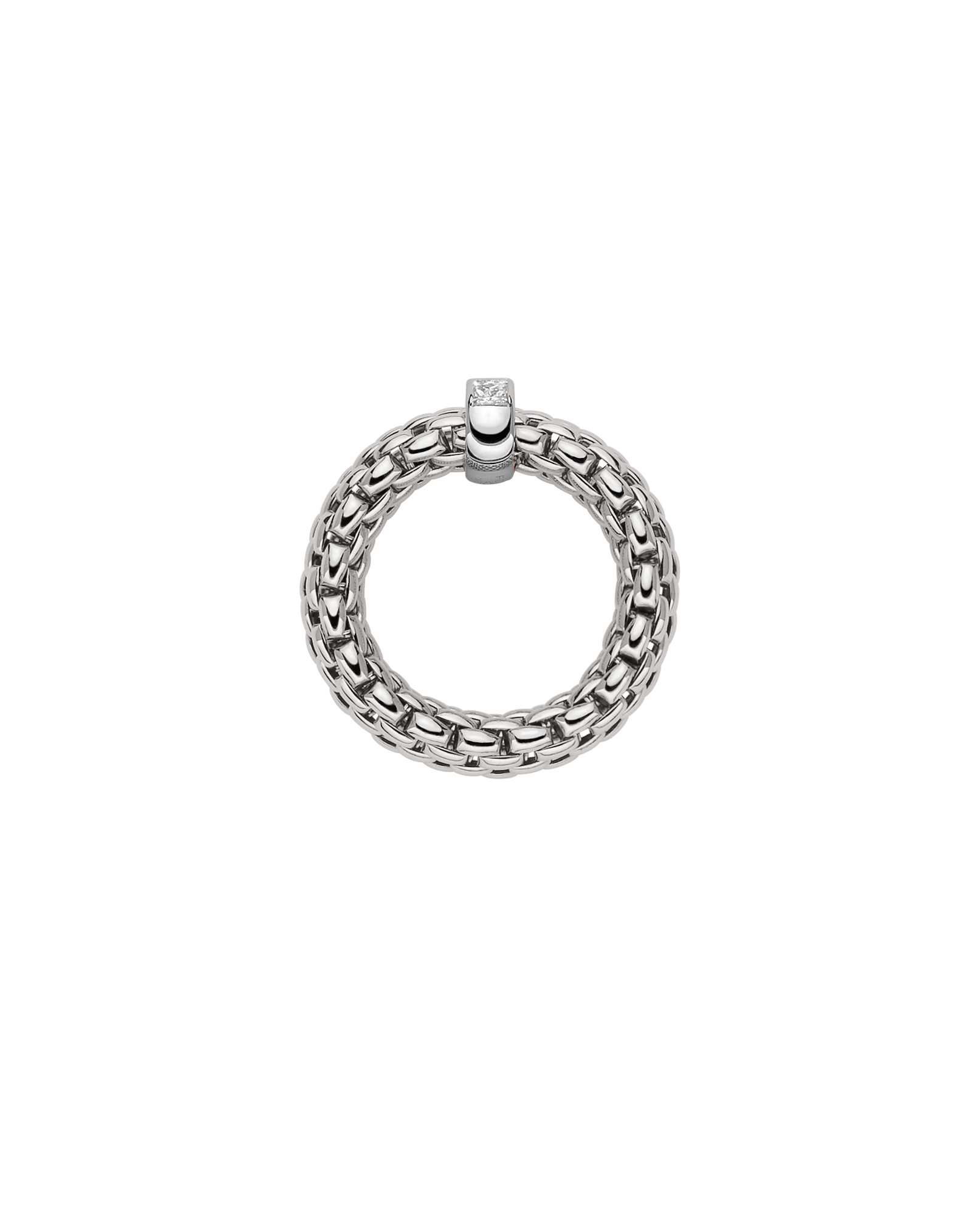 Fope Anello Flex'it con diamanti - 58402AX_BB - FOPE - immagine 3