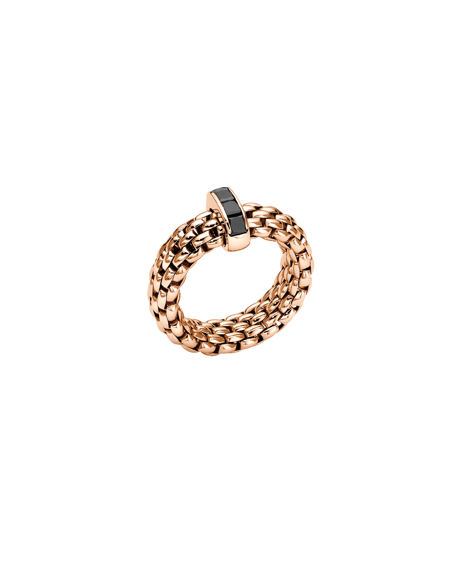 Fope Anello Flex'it con diamanti neri - 58402AX_BN - FOPE