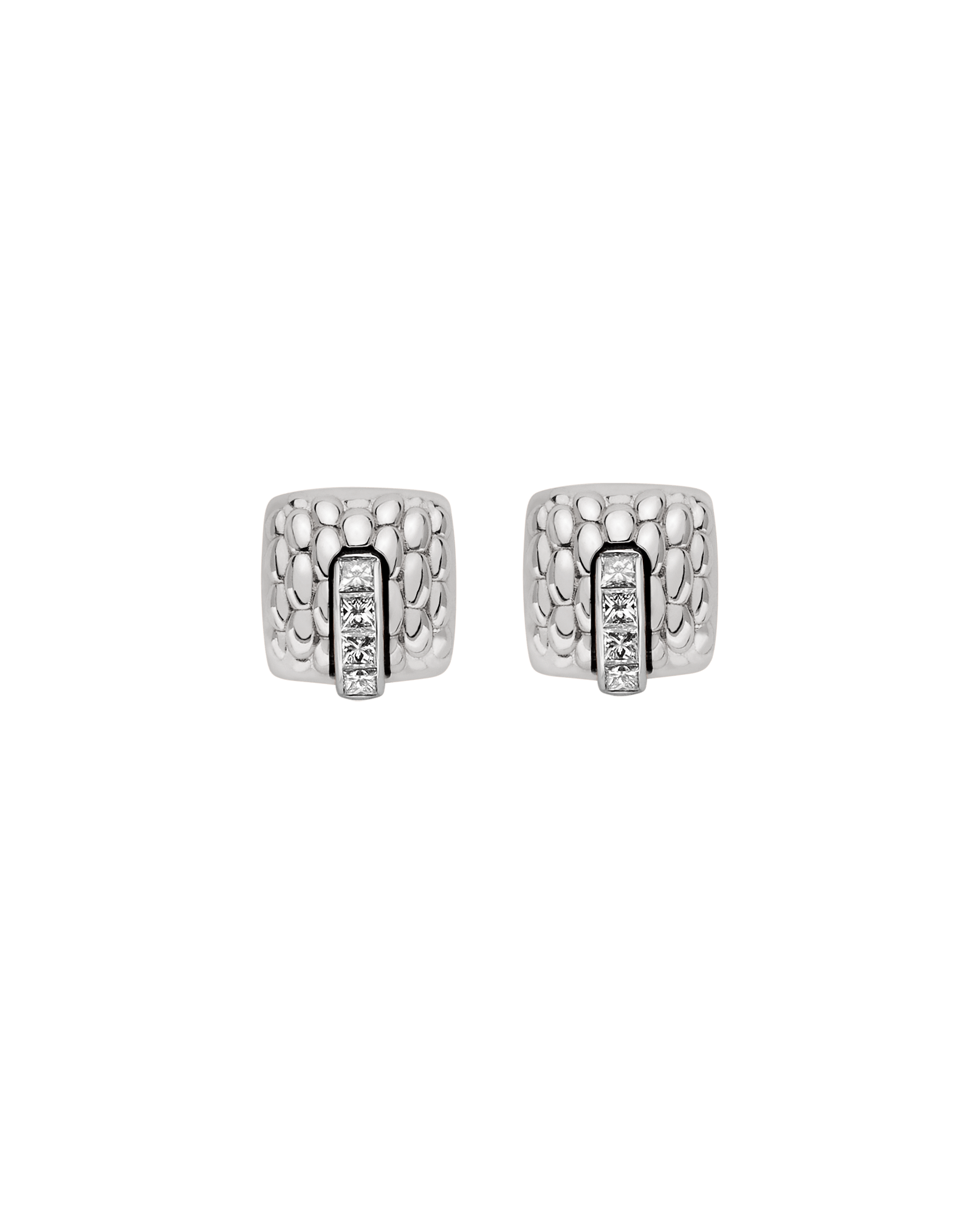 Fope Orecchini a bottone in oro e diamanti - 58402OX_BB - FOPE