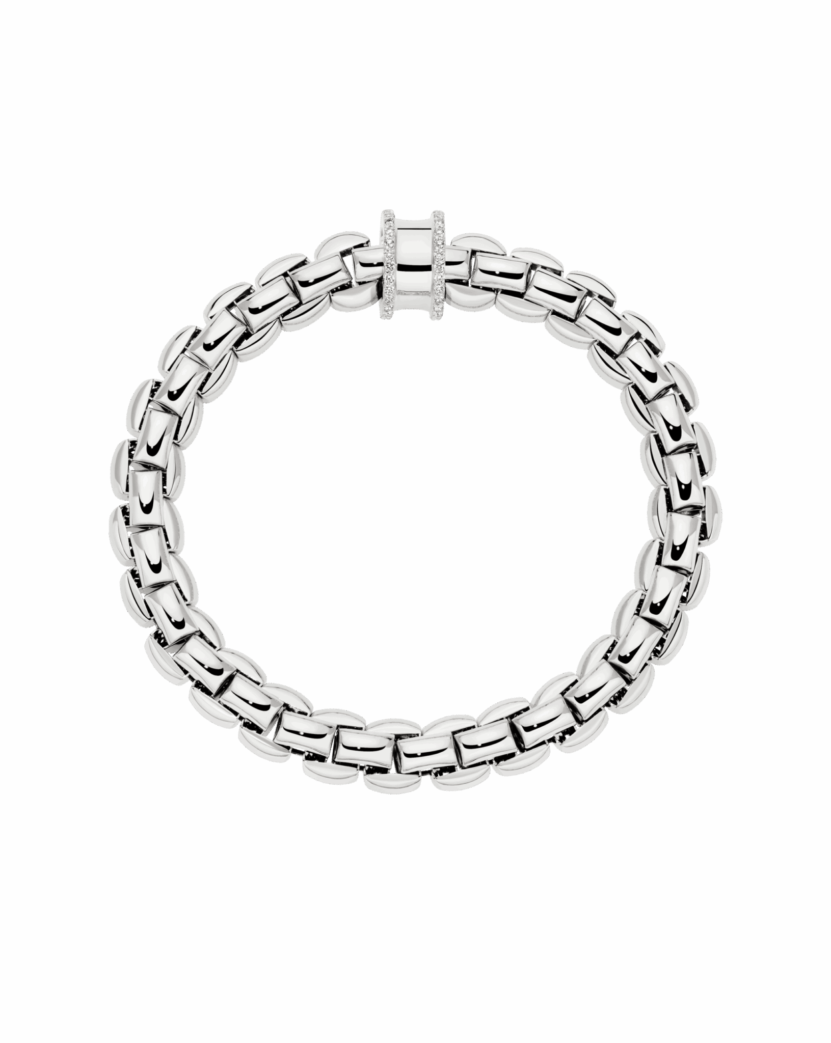 Fope Bracciale Flex'it con pavé di diamanti - 60811BX_BB - FOPE - immagine 3