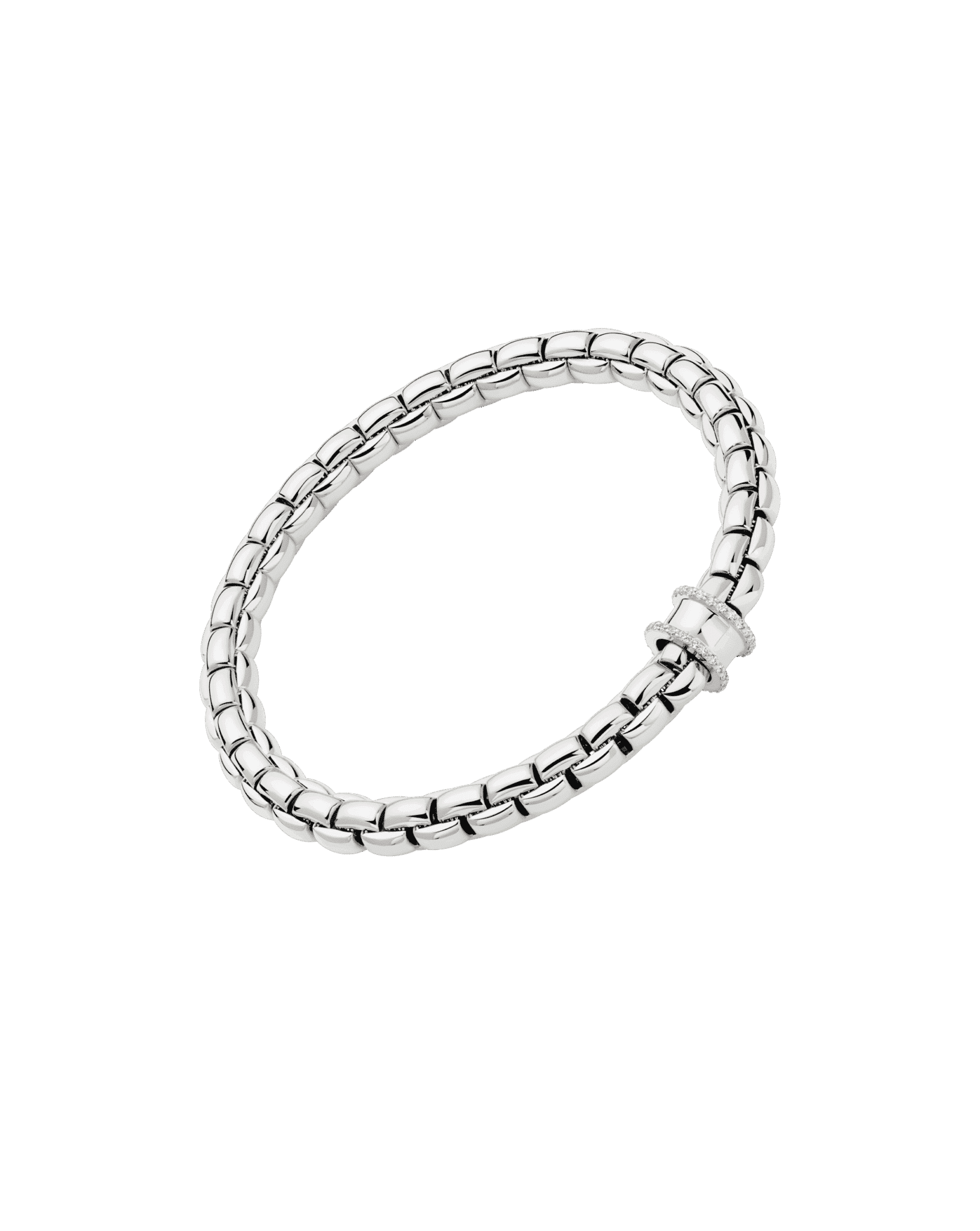 Fope Bracciale Flex'it con pavé di diamanti - 70805BX_BB - FOPE