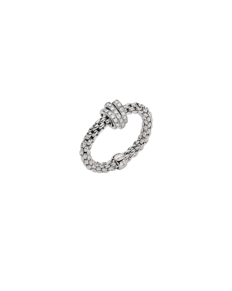 Fope Anello Flex'it con pavé di diamanti - 74408AX_PB - FOPE